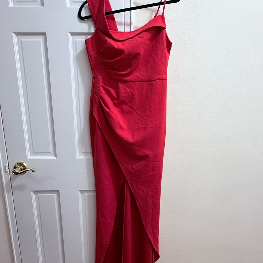 BCBGMaxAzria Asymmetrical Red Dress